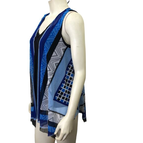 INC INTERNATIONAL CONCEPT LACE flowy TOP LG NEW WITHOUT TAG - Picture 3 of 7